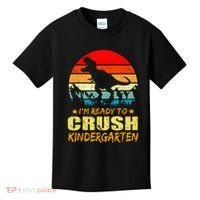 I'm Ready To Crush Kindergarten TRex Dinosaur Back To School Kids T-Shirt thumb 0