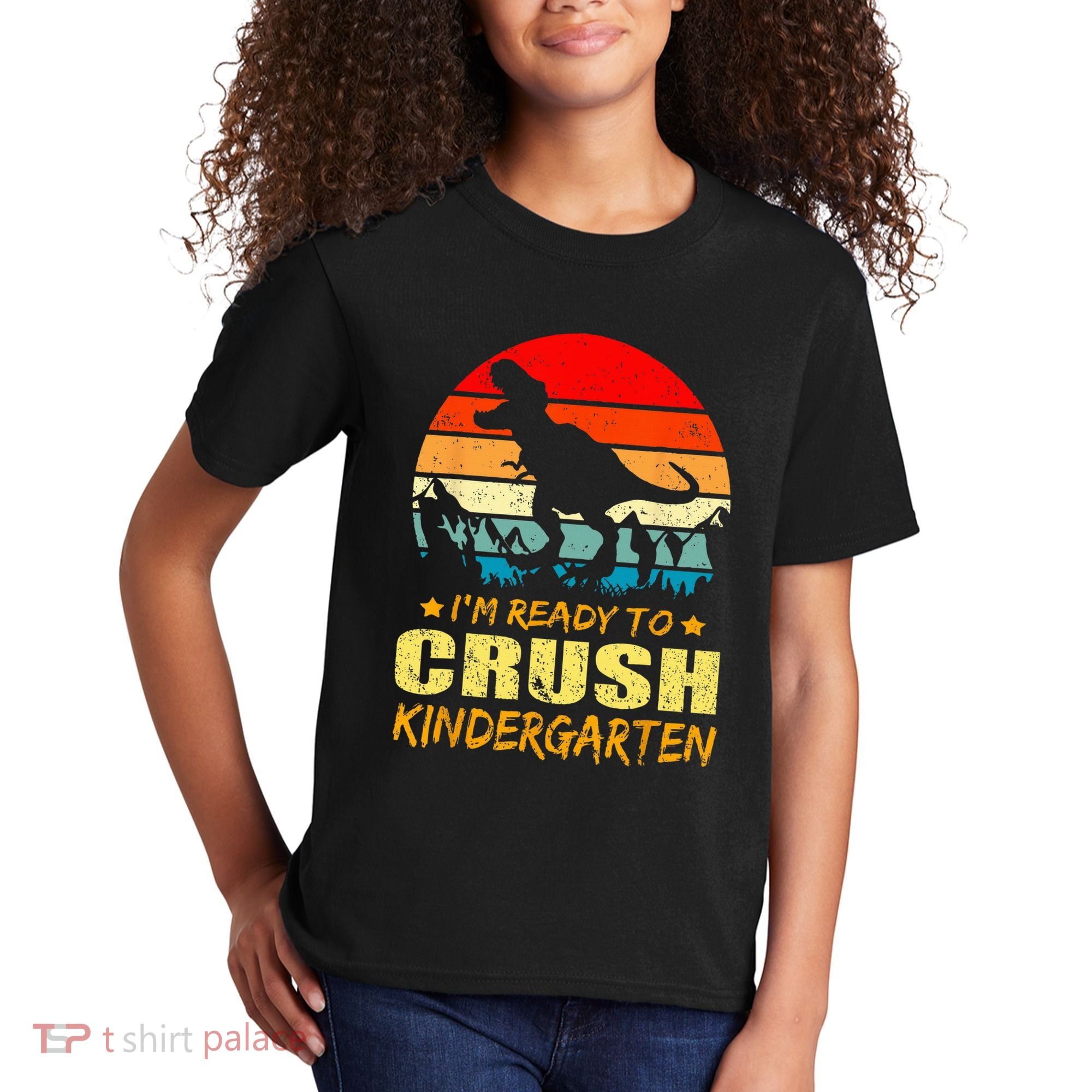 I'm Ready To Crush Kindergarten TRex Dinosaur Back To School Kids T-Shirt