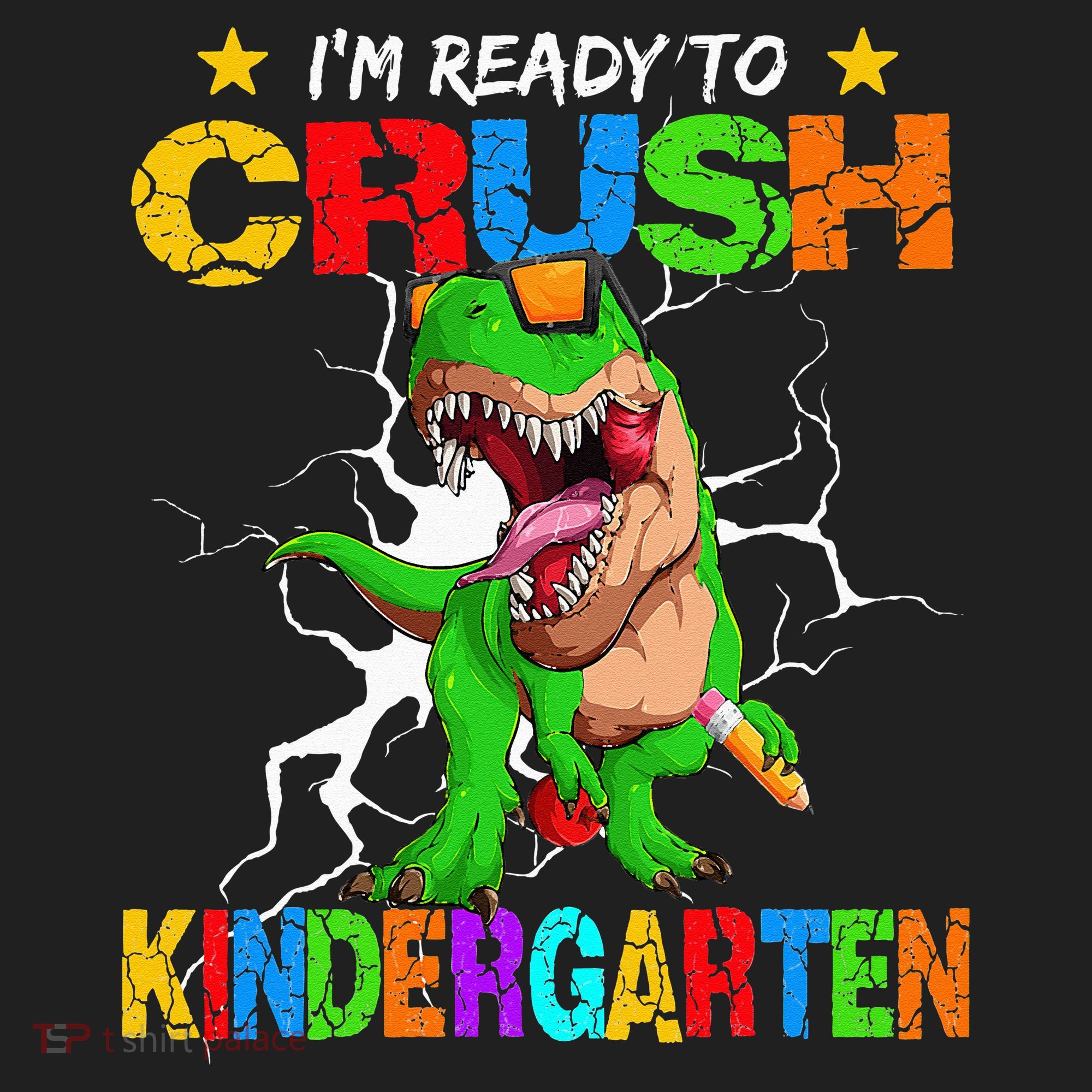 I'm Ready To Crush Kindergarten Dinosaur Back To School Women's Sweatshirt