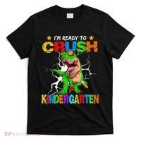I'm Ready To Crush Kindergarten Dinosaur Back To School T-Shirt thumb 0