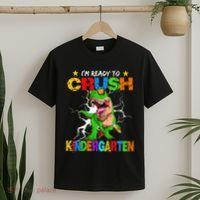 I'm Ready To Crush Kindergarten Dinosaur Back To School T-Shirt thumb 2