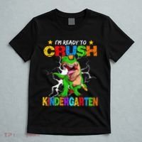 I'm Ready To Crush Kindergarten Dinosaur Back To School T-Shirt thumb 5