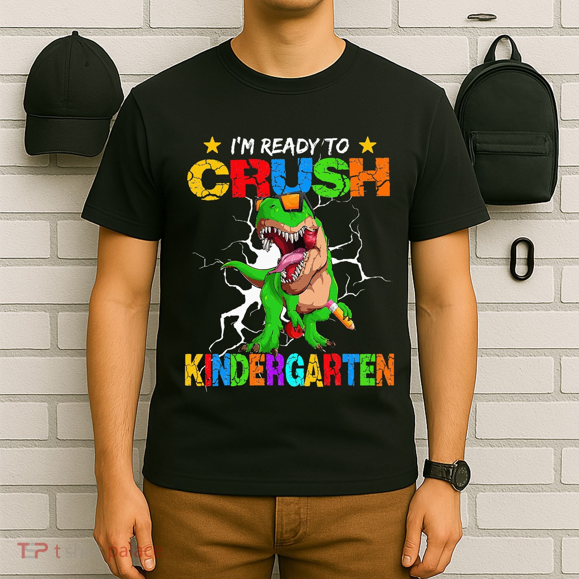 I'm Ready To Crush Kindergarten Dinosaur Back To School T-Shirt