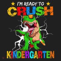 I'm Ready To Crush Kindergarten Dinosaur Back To School Hat thumb 2