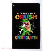 I'm Ready To Crush Kindergarten Dinosaur Back To School Golf Towel thumb 0