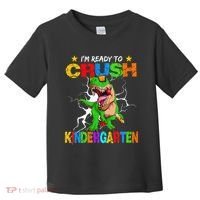 I'm Ready To Crush Kindergarten Dinosaur Back To School Toddler T-Shirt thumb 0