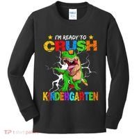 I'm Ready To Crush Kindergarten Dinosaur Back To School Kids Long Sleeve Shirt thumb 0