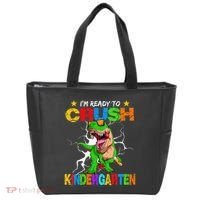 I'm Ready To Crush Kindergarten Dinosaur Back To School Tote Bag thumb 0