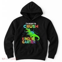 I'm Ready To Crush Kindergarten Dinosaur Back To School Hoodie thumb 0