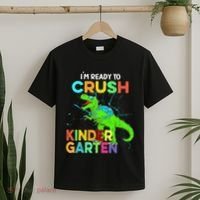 I'm Ready To Crush Kindergarten Dinosaur Back To School T-Shirt thumb 2