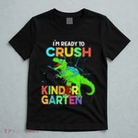 I'm Ready To Crush Kindergarten Dinosaur Back To School T-Shirt thumb 5