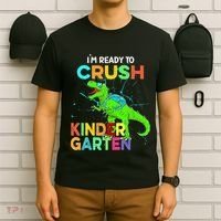 I'm Ready To Crush Kindergarten Dinosaur Back To School T-Shirt thumb 6