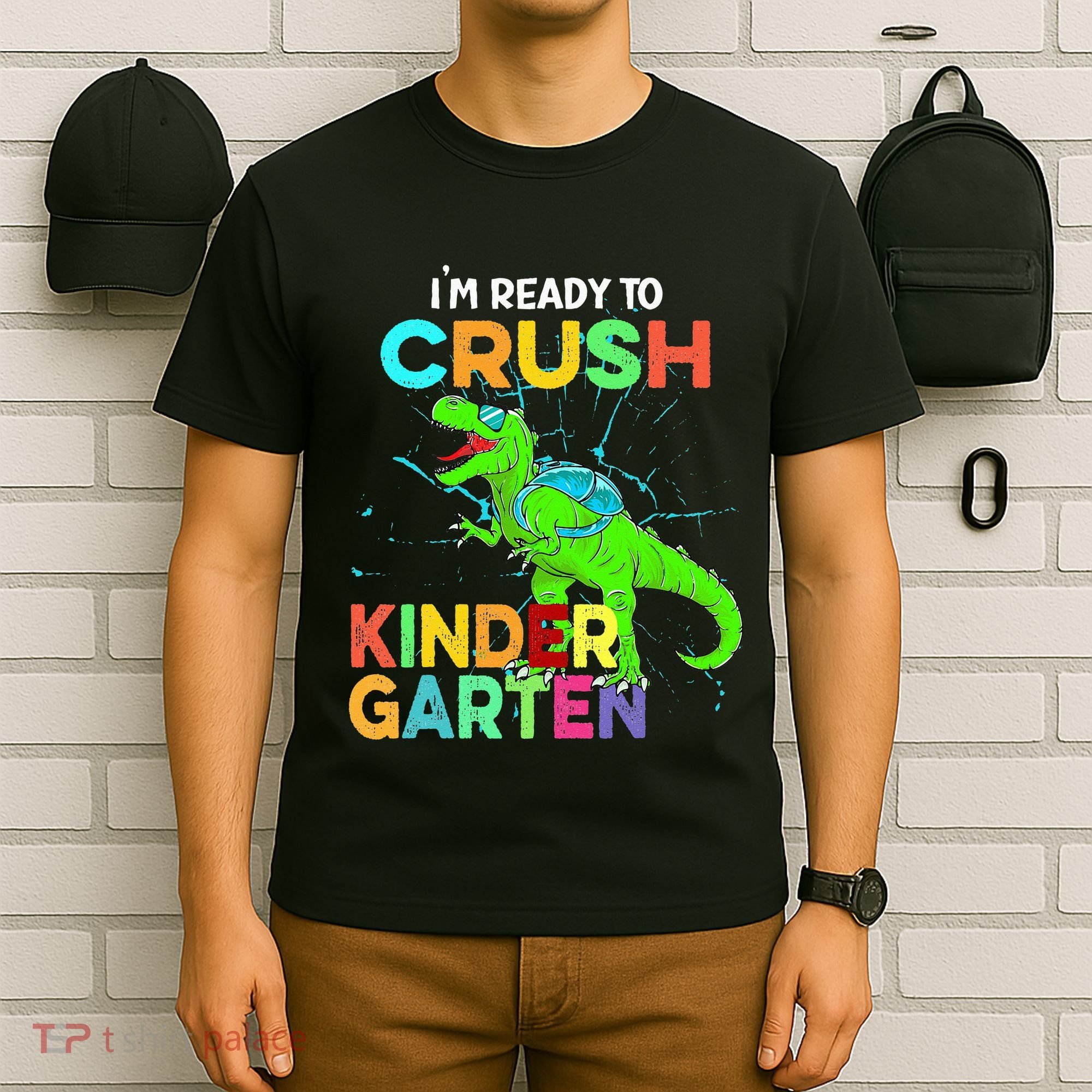 I'm Ready To Crush Kindergarten Dinosaur Back To School T-Shirt