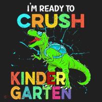 I'm Ready To Crush Kindergarten Dinosaur Back To School Beanie thumb 2