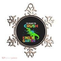 I'm Ready To Crush Kindergarten Dinosaur Back To School Ornament thumb 0