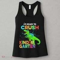 I'm Ready To Crush Kindergarten Dinosaur Back To School Women's Tank Top thumb 3