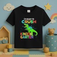 I'm Ready To Crush Kindergarten Dinosaur Back To School Toddler T-Shirt thumb 3
