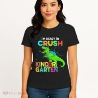 I'm Ready To Crush Kindergarten Dinosaur Back To School Women's T-Shirt thumb 4