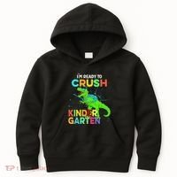 I'm Ready To Crush Kindergarten Dinosaur Back To School Kids Hoodie thumb 0