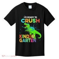 I'm Ready To Crush Kindergarten Dinosaur Back To School Kids T-Shirt thumb 0
