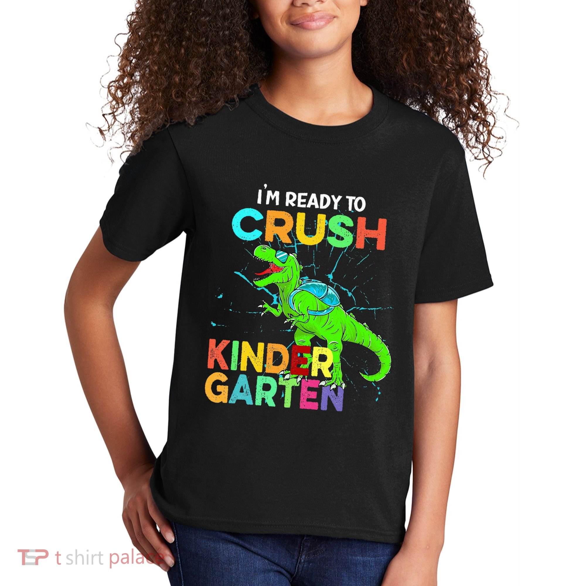 I'm Ready To Crush Kindergarten Dinosaur Back To School Kids T-Shirt