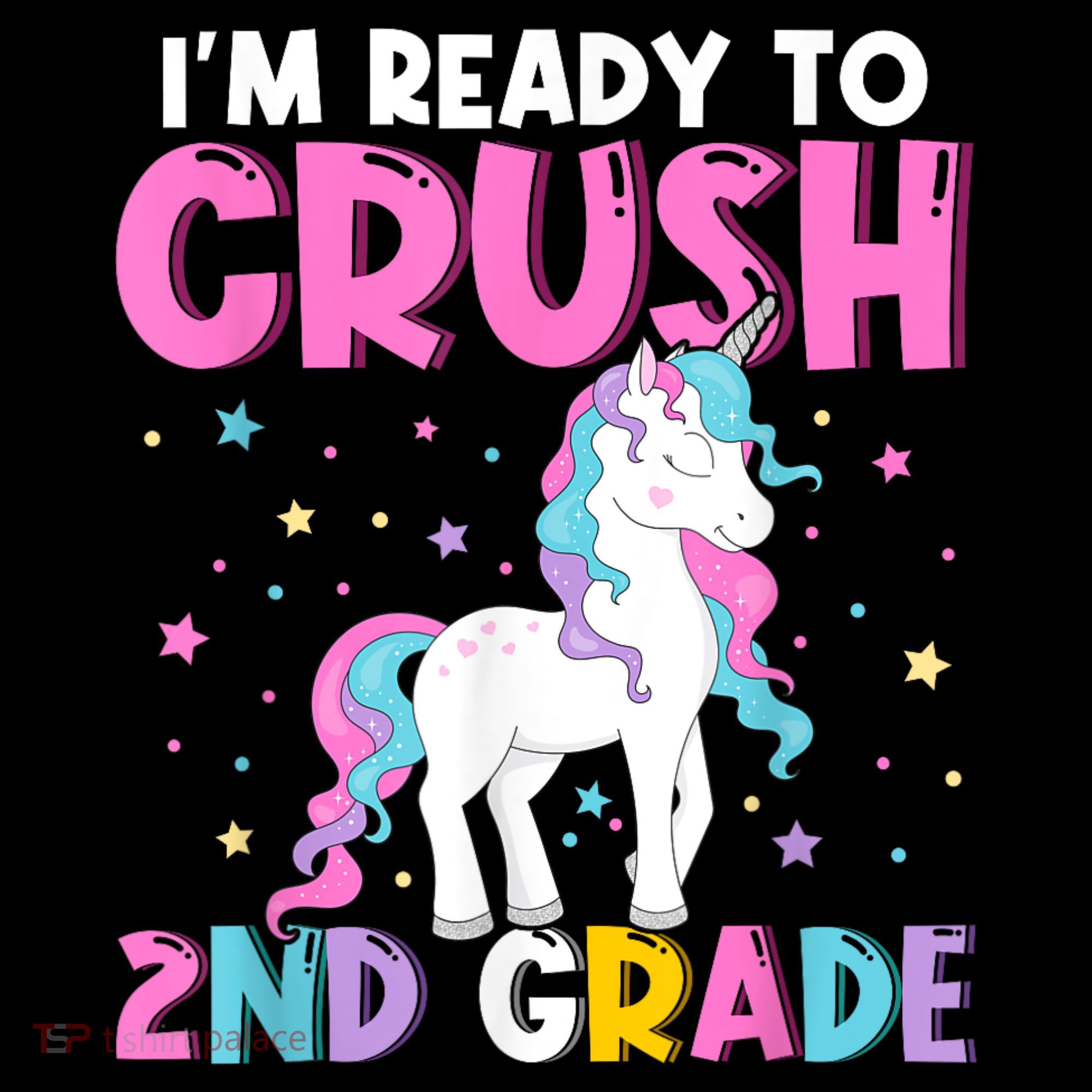 Im Ready To Crush Second Grade Cute Unicorn Back To School Coffee Mug
