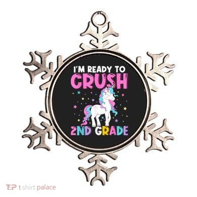 Im Ready To Crush Second Grade Cute Unicorn Back To School Ornament