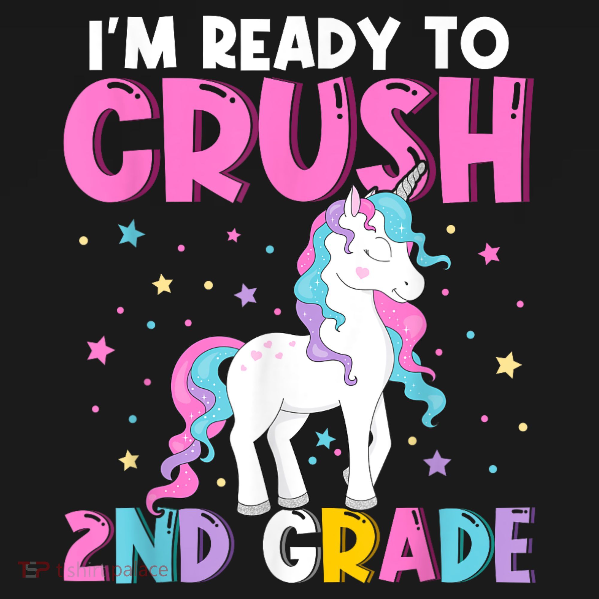 Im Ready To Crush Second Grade Cute Unicorn Back To School Ornament