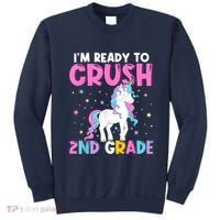 Im Ready To Crush Second Grade Cute Unicorn Back To School Sweatshirt thumb 0