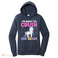 Im Ready To Crush Second Grade Cute Unicorn Back To School Women's Hoodie thumb 0
