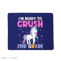 Im Ready To Crush Second Grade Cute Unicorn Back To School Mousepad thumb 0