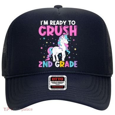 Im Ready To Crush Second Grade Cute Unicorn Back To School Hat