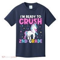 Im Ready To Crush Second Grade Cute Unicorn Back To School Kids T-Shirt thumb 0