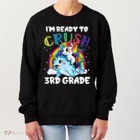 Im Ready To Crush 3rd Grade Back To School Unicorn Kids Women's Sweatshirt thumb 0
