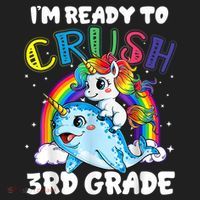 Im Ready To Crush 3rd Grade Back To School Unicorn Kids Women's Sweatshirt thumb 2
