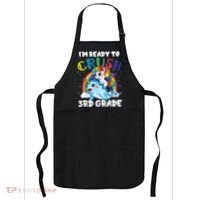 Im Ready To Crush 3rd Grade Back To School Unicorn Kids Apron thumb 0