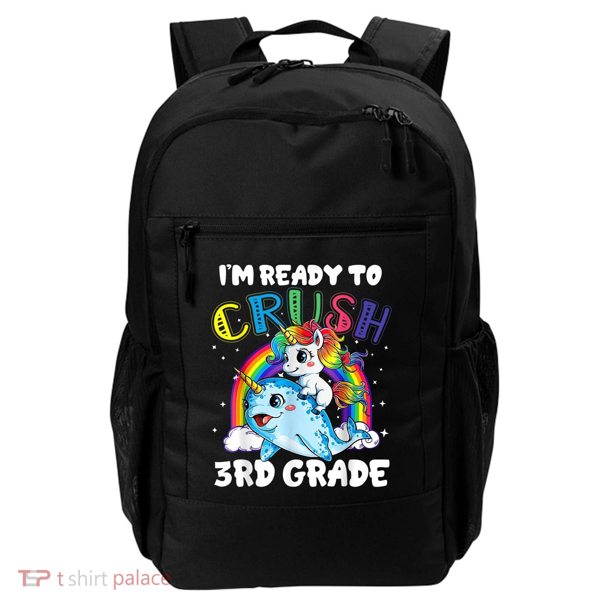 Im Ready To Crush 3rd Grade Back To School Unicorn Kids Backpack