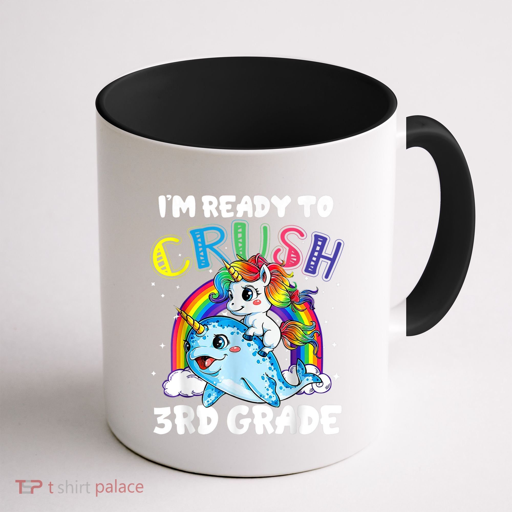 Im Ready To Crush 3rd Grade Back To School Unicorn Kids Coffee Mug