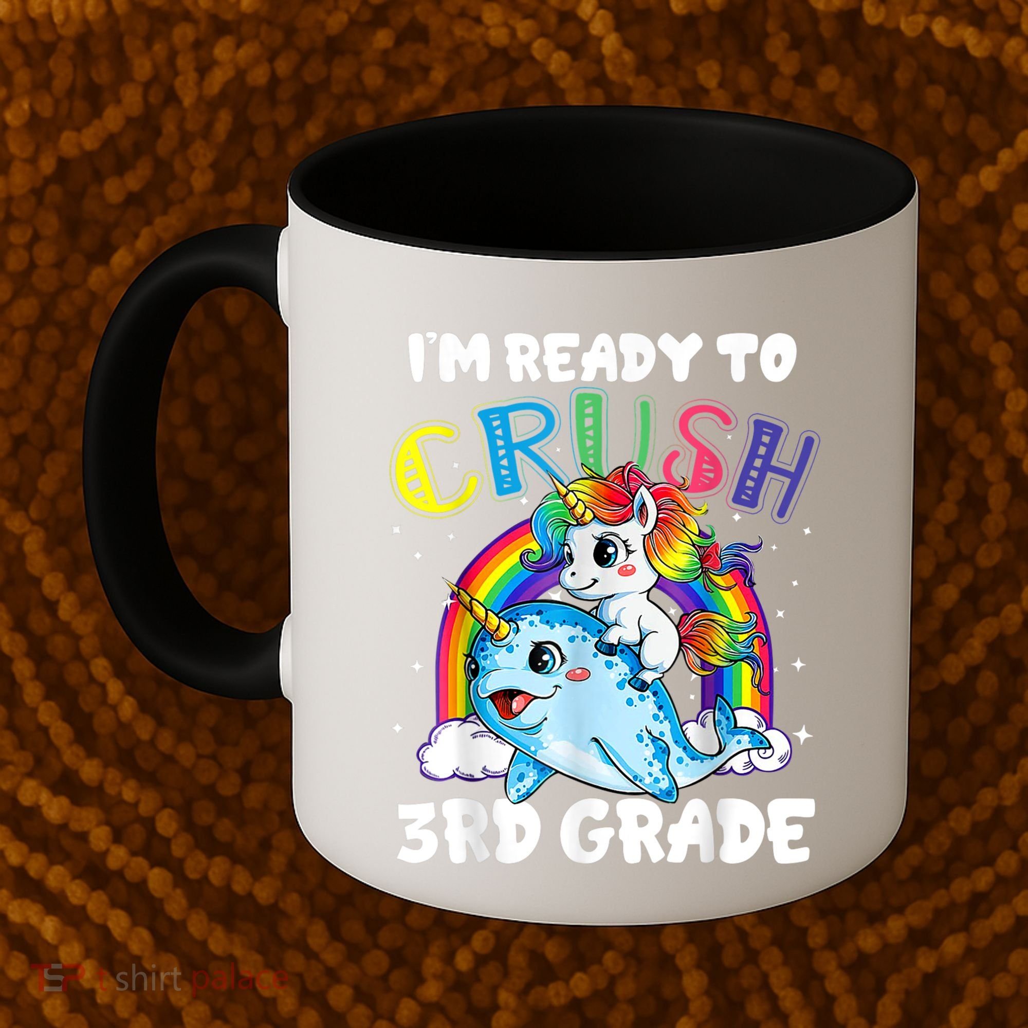 Im Ready To Crush 3rd Grade Back To School Unicorn Kids Coffee Mug