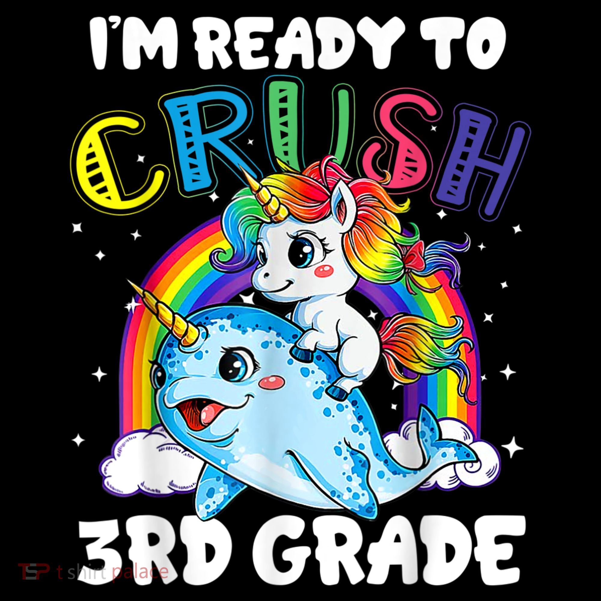 Im Ready To Crush 3rd Grade Back To School Unicorn Kids Coffee Mug