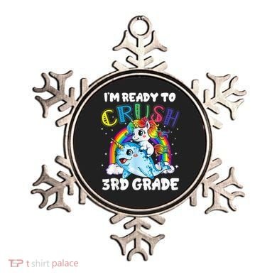 Im Ready To Crush 3rd Grade Back To School Unicorn Kids Ornament