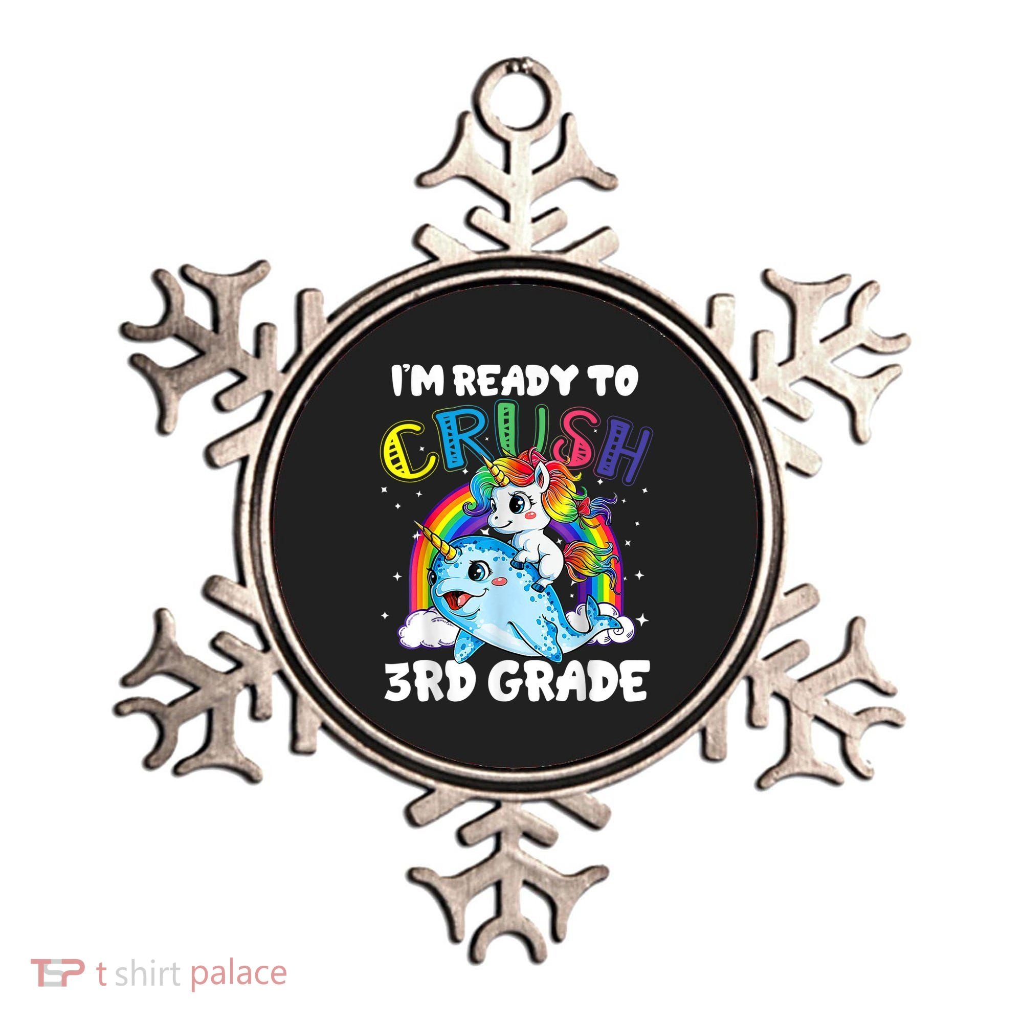 Im Ready To Crush 3rd Grade Back To School Unicorn Kids Ornament
