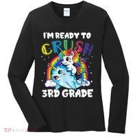 Im Ready To Crush 3rd Grade Back To School Unicorn Kids Women's Long Sleeve Shirt thumb 0