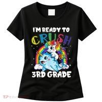 Im Ready To Crush 3rd Grade Back To School Unicorn Kids Women's T-Shirt thumb 0