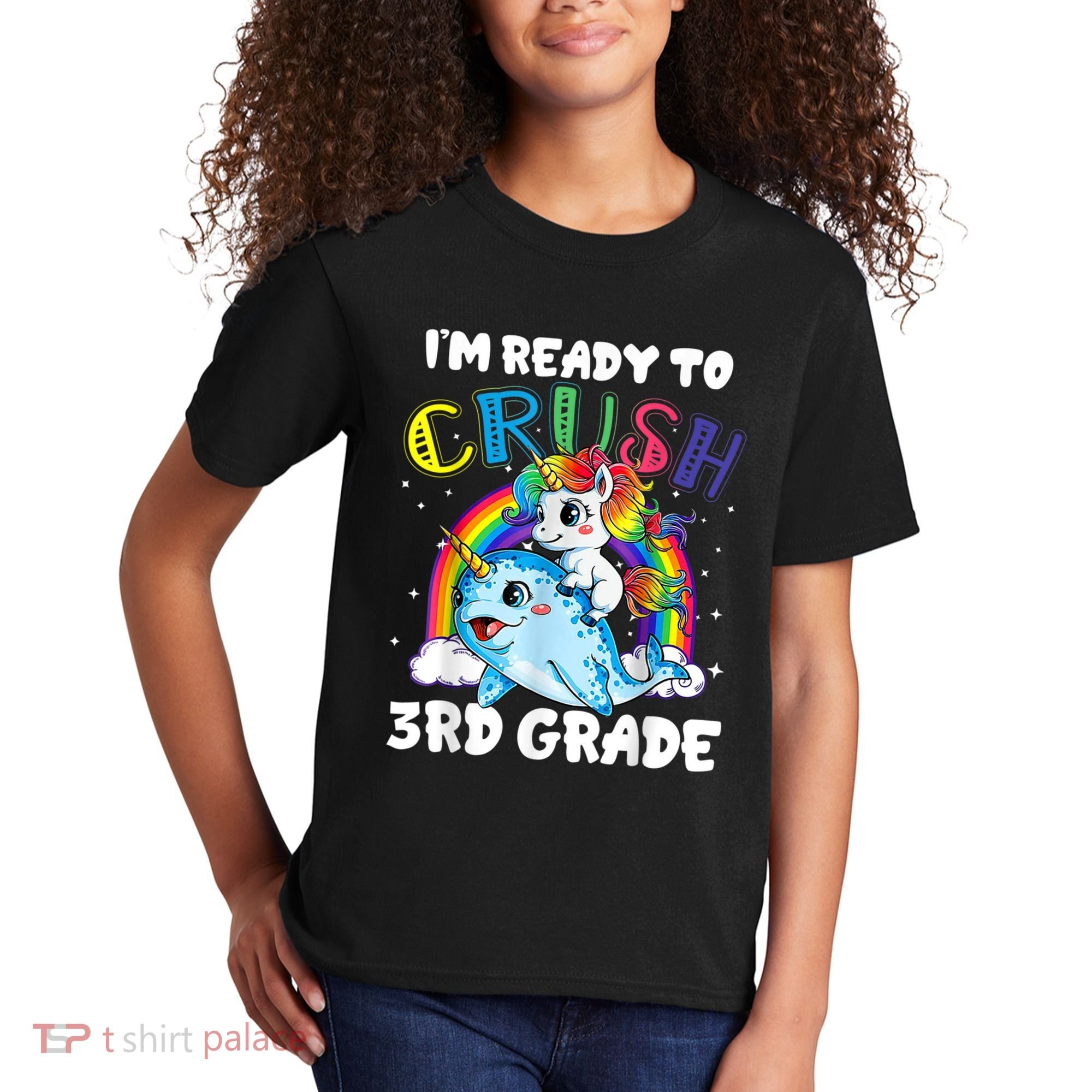 Im Ready To Crush 3rd Grade Back To School Unicorn Kids Kids T-Shirt