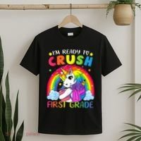 Im Ready To Crush First Grade Funny Cute Unicorn Rainbow T-Shirt thumb 2