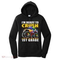Im Ready To Crush 1st Grade Monster Truck Backpack Back To School Women's Hoodie thumb 0