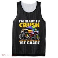 Im Ready To Crush 1st Grade Monster Truck Backpack Back To School Mesh Reversible Basketball Jersey Tank thumb 0