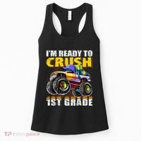 Im Ready To Crush 1st Grade Monster Truck Backpack Back To School Women's Tank Top thumb 0