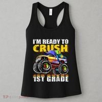 Im Ready To Crush 1st Grade Monster Truck Backpack Back To School Women's Tank Top thumb 3